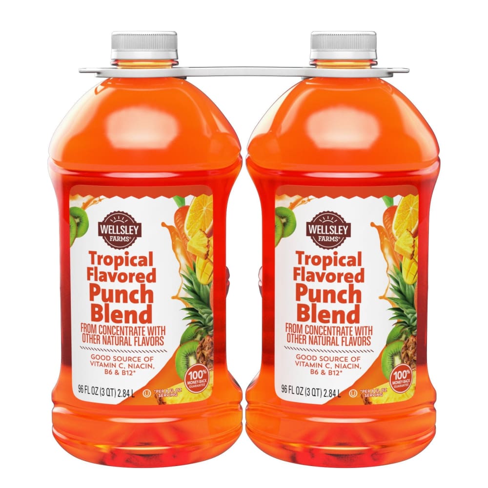 Wellsley Farms Tropical Punch Juice Blend 2 pk./96 oz. - Home/Grocery Household & Pet/Beverages/Juice/ - Wellsley Farms