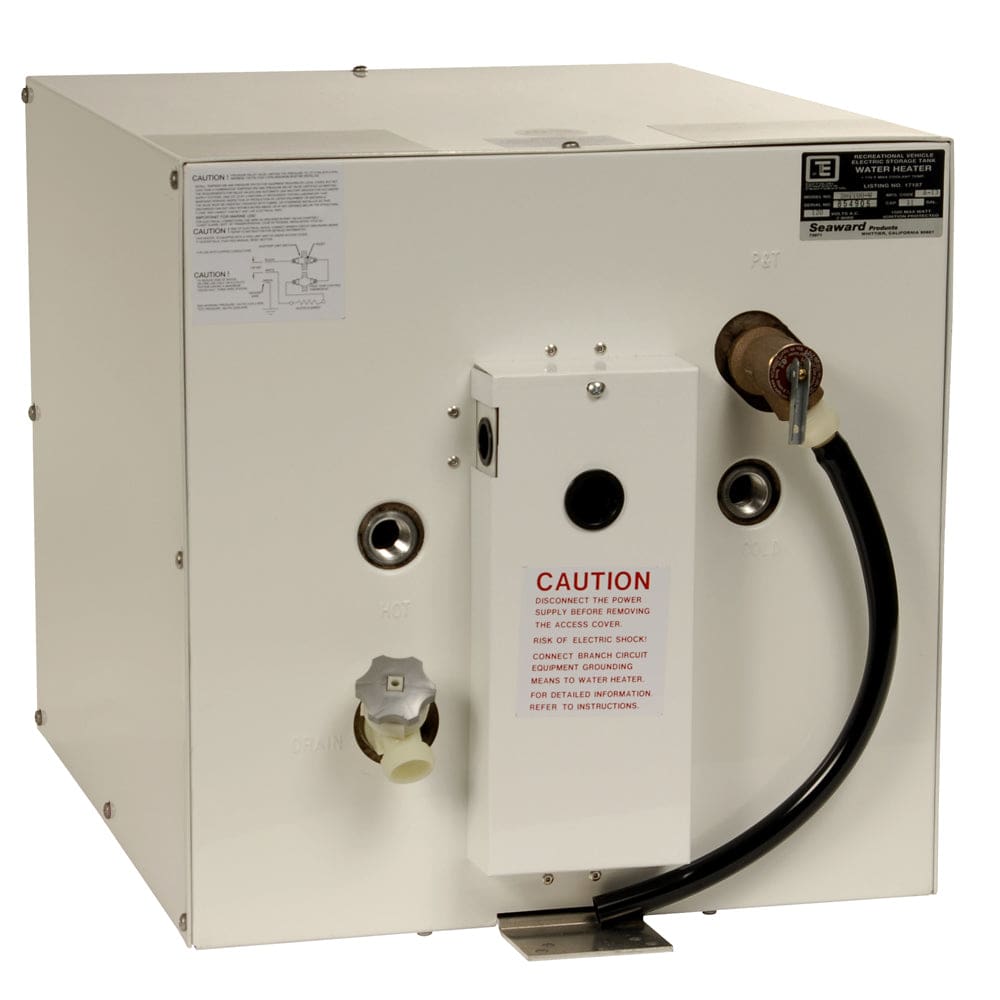 Whale Seaward 11 Gallon Hot Water Heater w/ Rear Heat Exchanger - White Epoxy - 120V - 1500W - Marine Plumbing & Ventilation | Hot Water