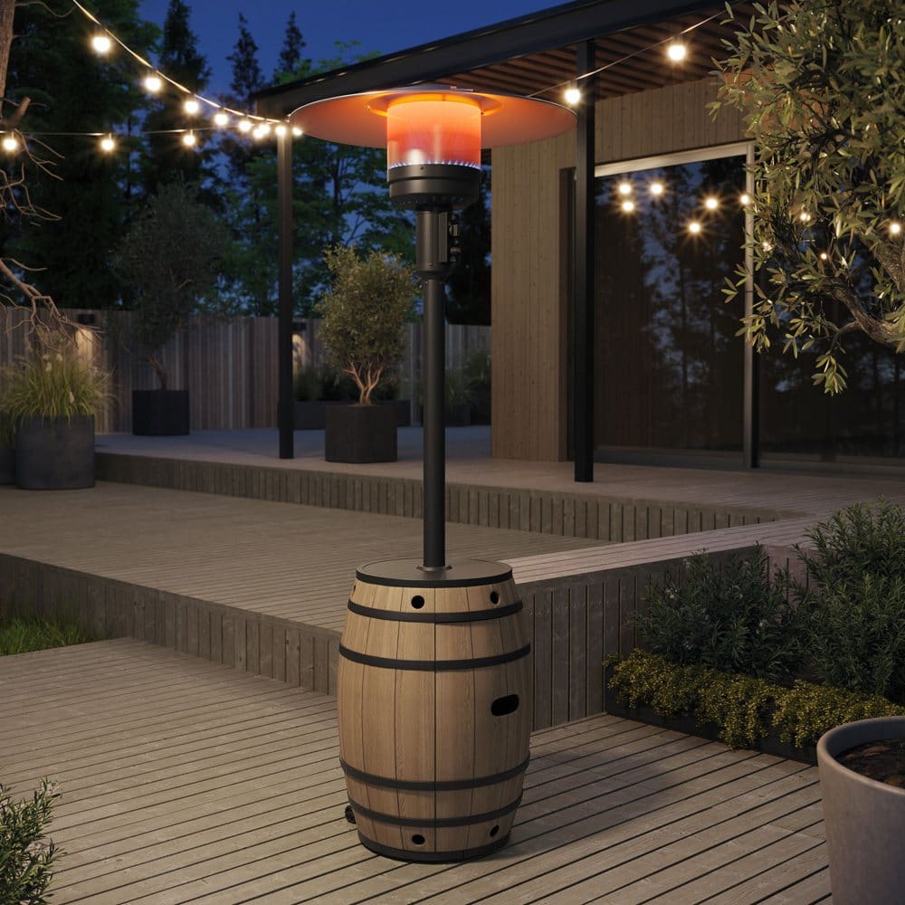 Whiskey Barrel Patio Heater - Fire Pits & Outdoor Heaters - ShelHealth