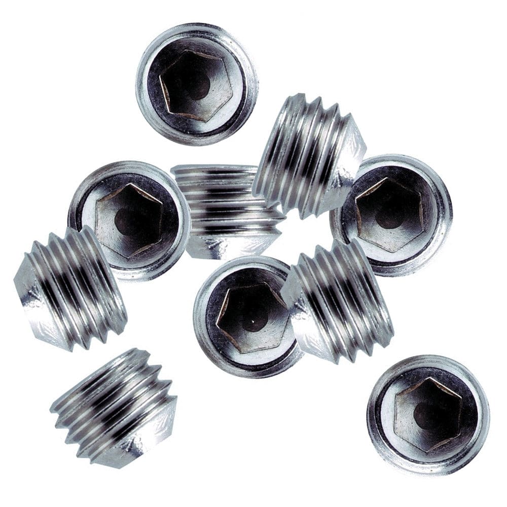 Whitecap ¼-28 Thread SS Set Screws - 10 Pack (Pack of 5) - Marine Hardware | Rail Fittings - Whitecap