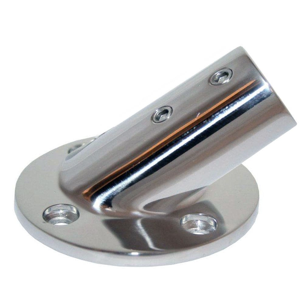 Whitecap ⅞ O.D. 30° Round Base SS Rail Fitting - Marine Hardware | Rail Fittings - Whitecap