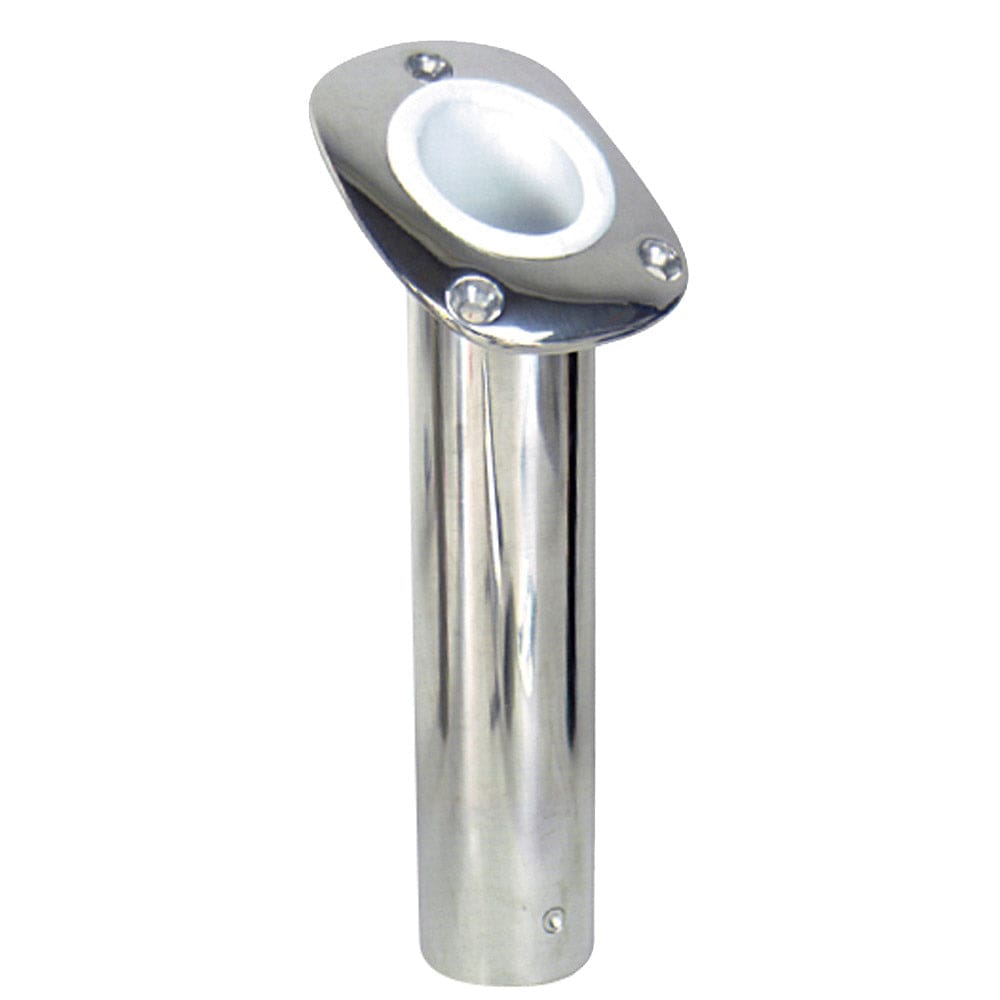 Whitecap Bluewater 30 Deg. Stamped S.S. Flush Mount Rod Holder - Hunting & Fishing | Rod Holders - Whitecap