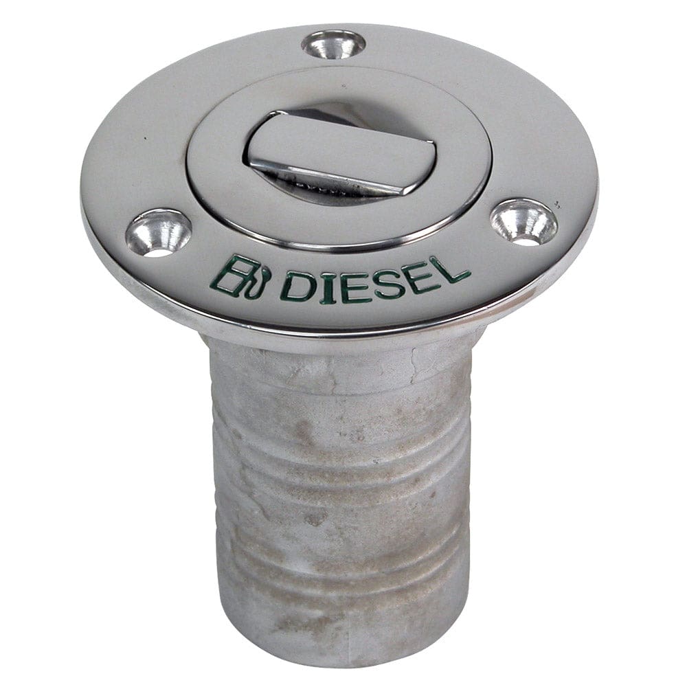 Whitecap Bluewater Push Up Deck Fill - 2 Hose - Diesel - Marine Hardware | Deck Fills - Whitecap