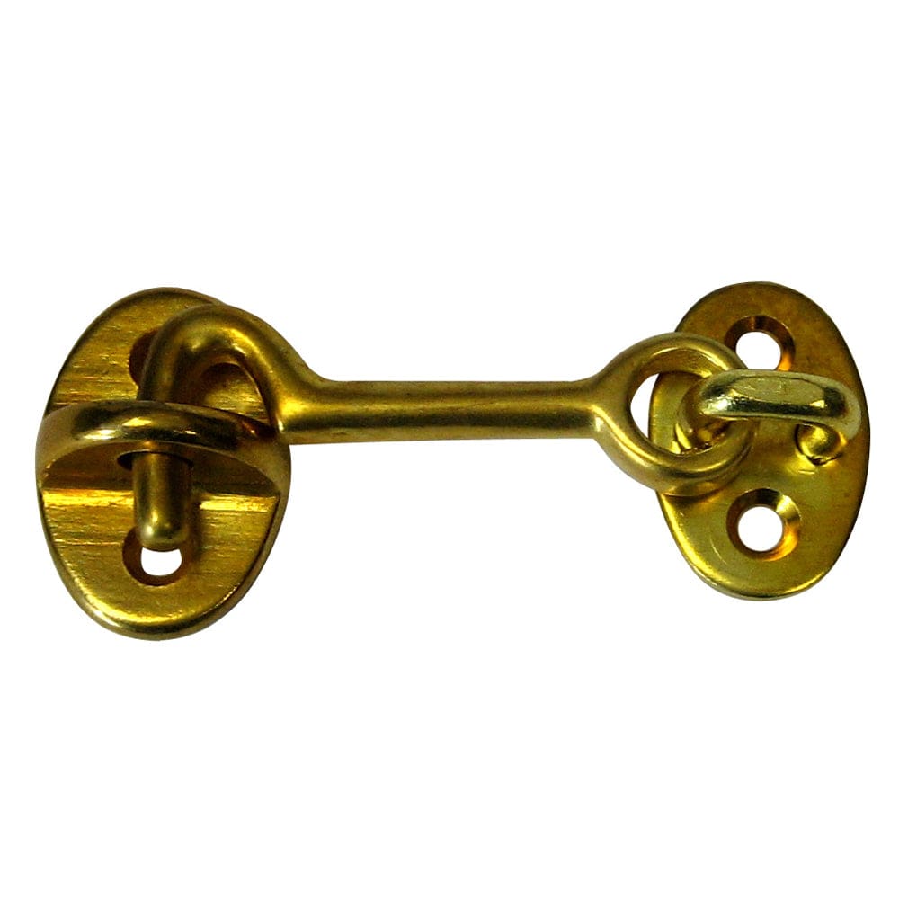 Whitecap Cabin Door Hook - Polished Brass - 2 (Pack of 2) - Marine Hardware | Latches - Whitecap