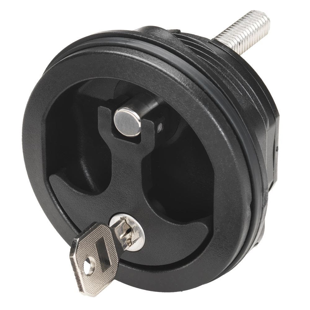 Whitecap Compression Handle Black Nylon Locking - 1/ 4 Turn - Marine Hardware | Latches - Whitecap