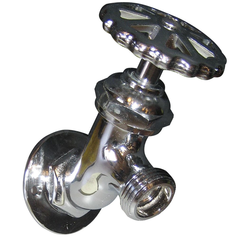 Whitecap CP Brass LG Sillcock 2-3/ 16 Base 4 Depth - Marine Plumbing & Ventilation | Fittings - Whitecap