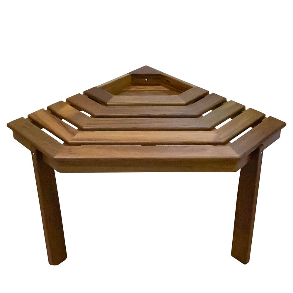 Whitecap Shower/ Corner Stool - Teak - Marine Hardware | Teak,Boat Outfitting | Deck / Galley - Whitecap
