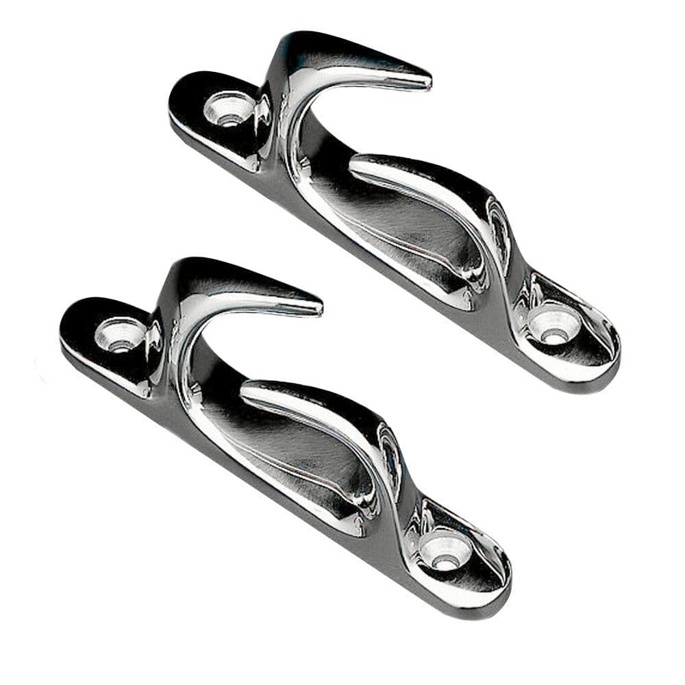 Whitecap Skene Bow Chock 4-1/ 2 Pair - Chrome Plated Brass - Marine Hardware | Chocks - Whitecap