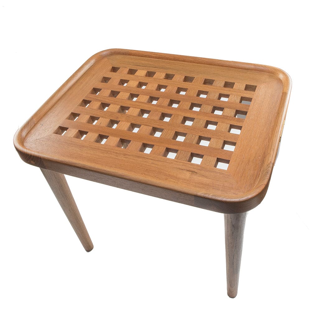 Whitecap Teak Cockpit Grate End Table - Marine Hardware | Teak,Boat Outfitting | Deck / Galley - Whitecap