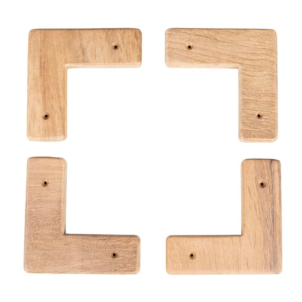 Whitecap Teak Cooler/ Box Chocks - 4 Pack - Marine Hardware | Teak - Whitecap