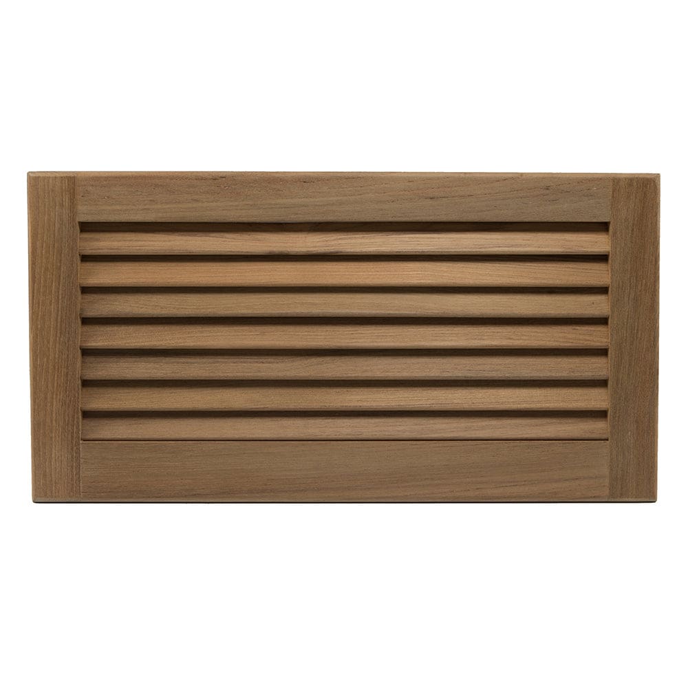 Whitecap Teak Louvered Insert - 9-3/ 8 x 18 x 3/ 4 - Marine Hardware | Teak - Whitecap