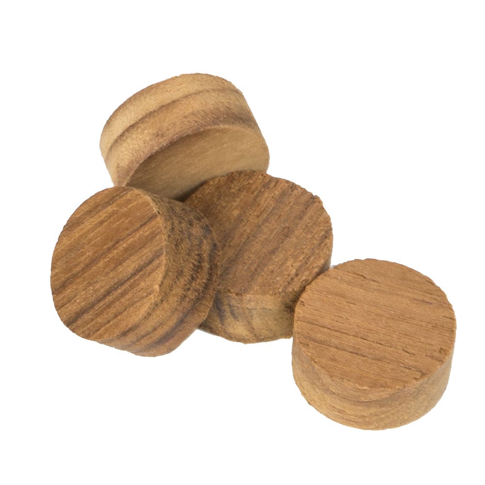 Whitecap Teak Plug - 1 - 20 Pack (Pack of 2) - Marine Hardware | Teak - Whitecap