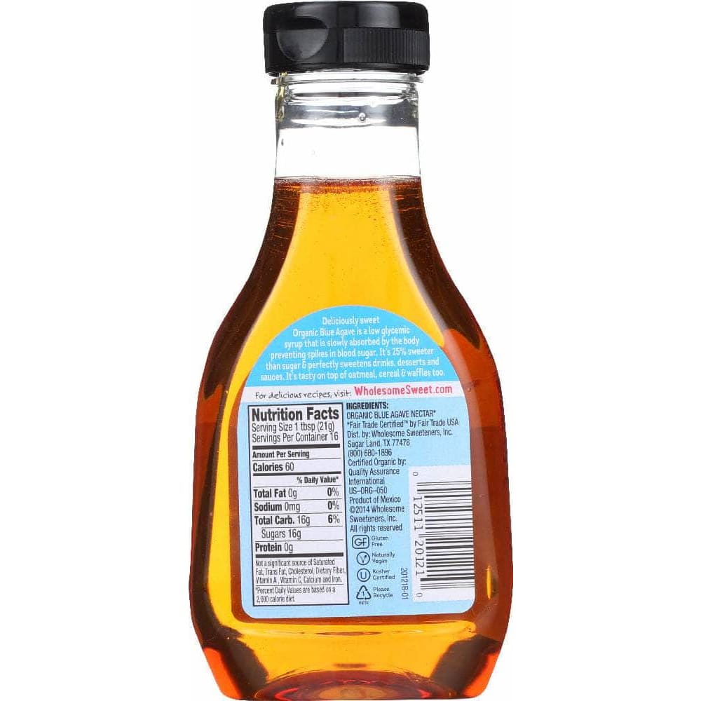 Wholesome Wholesome Sweeteners Organic Blue Agave, 11.75 oz