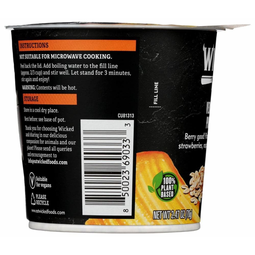 WICKED Grocery > Pantry WICKED: Very Berry Porridge, 2.47 oz