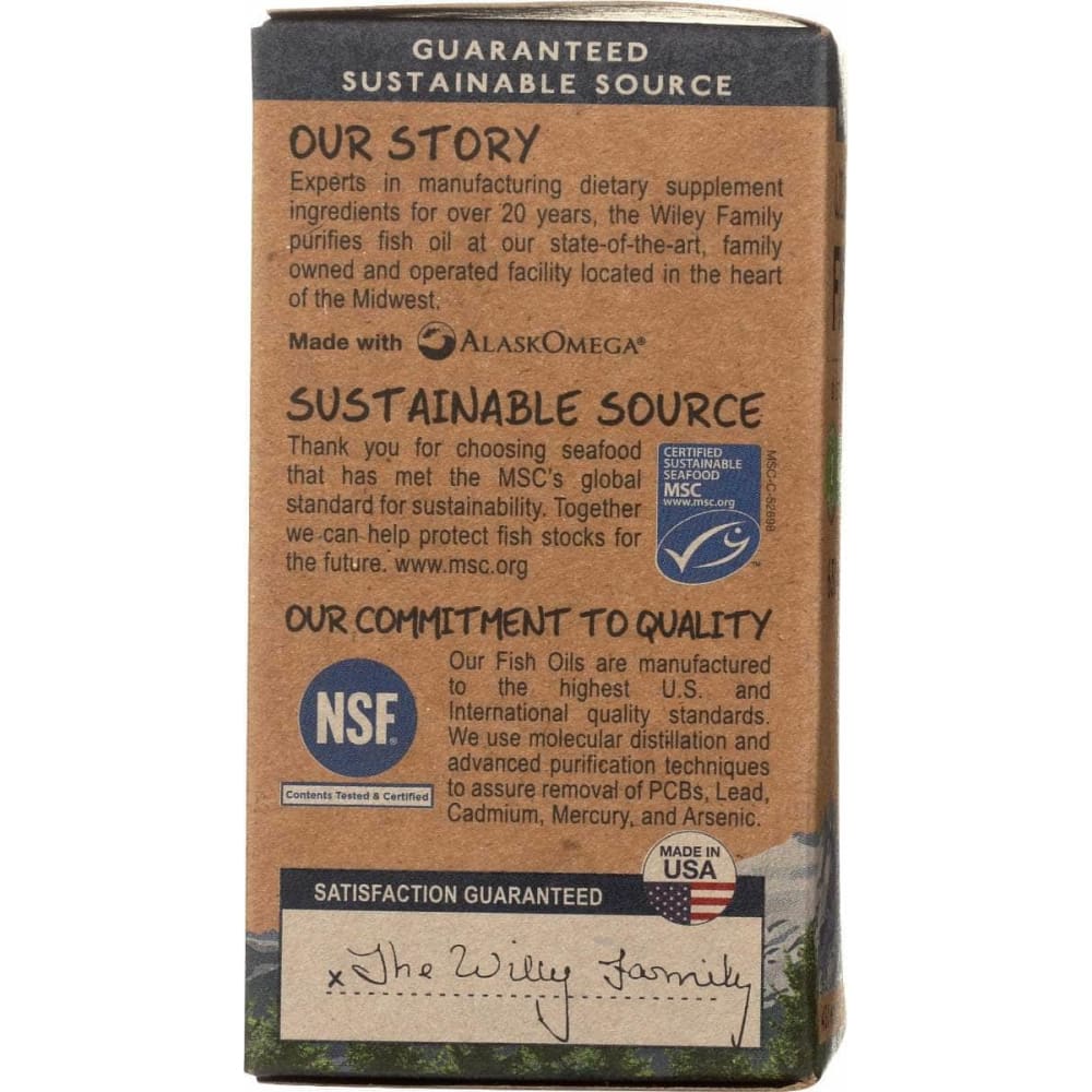 WILEYS FINEST Health > Vitamins & Supplements WILEYS FINEST: Easy Swallow Minis Wild Alaskan Fish Oil, 60 sg