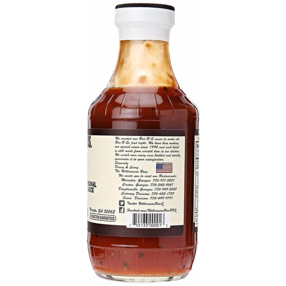 WILLIAMSON BROS Grocery > Meal Ingredients > Sauces WILLIAMSON BROS: Original Bbq Sauce, 16 oz