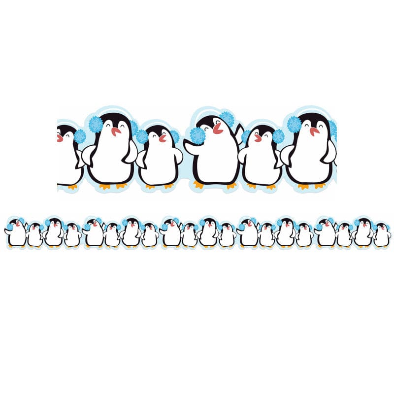 Winter Penguin Extra Wide Deco Trim (Pack of 10) - Border/Trimmer - Eureka