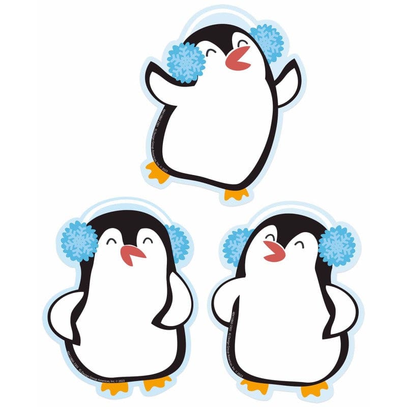 Winter Penguins Paper Cut Outs (Pack of 10) - Accents - Eureka