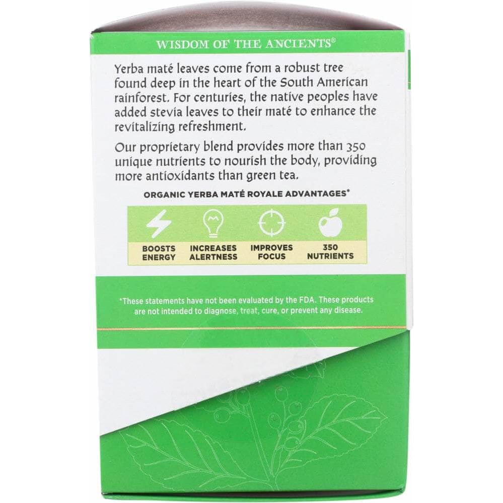 Wisdom Of The Ancients Wisdom Of The Ancients Organic Yerba Mate Royale Tea, 1.1 oz