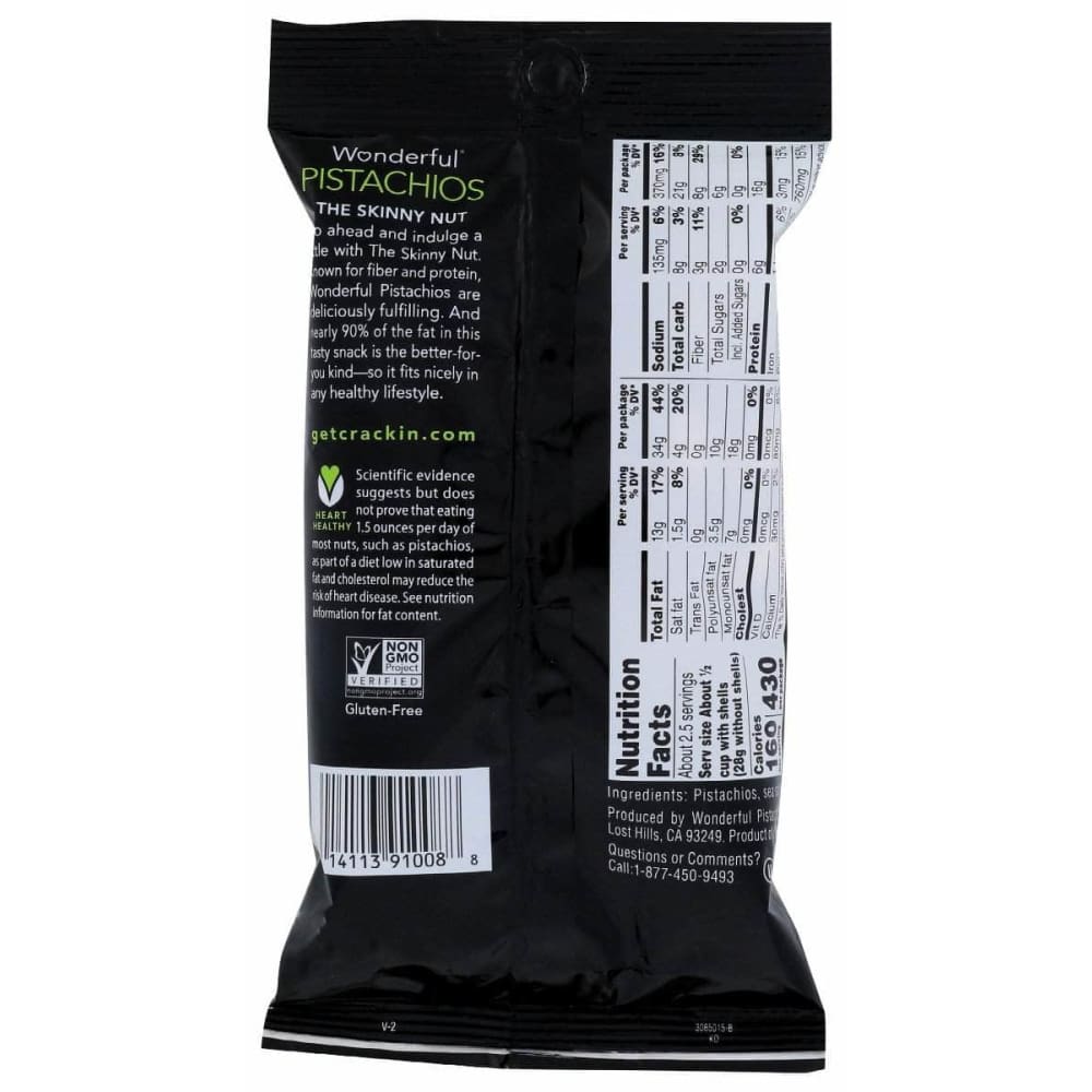 WONDERFUL PISTACHIOS Wonderful Pistachios Roasted And Salted, 5 Oz