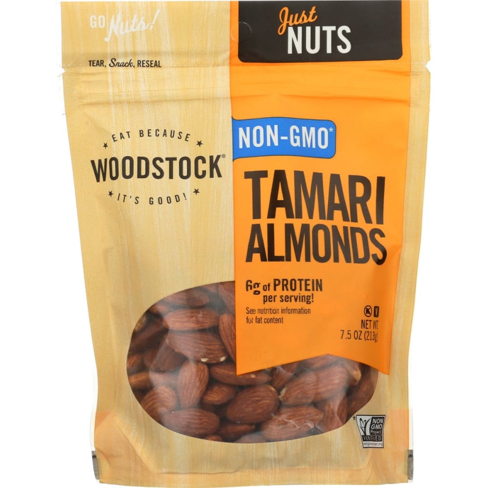 WOODSTOCK: Almonds Tamari 7.5 oz (Pack of 3) - Nuts > Nuts - WOODSTOCK