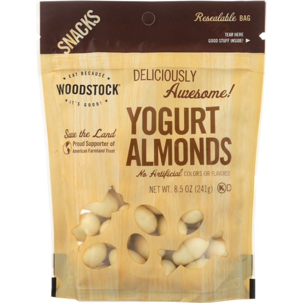 WOODSTOCK: Almonds Yogurt 8.5 OZ (Pack of 3) - Nuts > Nuts - WOODSTOCK