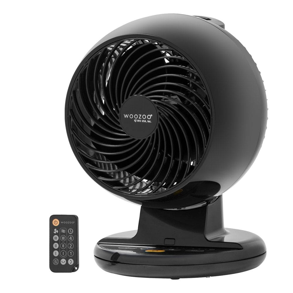 WOOZOO C18T Remote Controlled Whole Room Oscillating Circulating Fan Black - Fans - WOOZOO