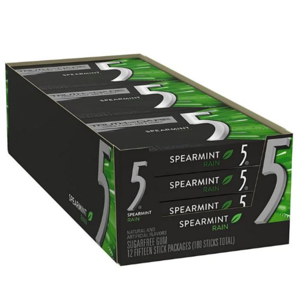 Wrigley’s 5 Gum Spearmint Rain (15 ct. 12 pk.) - Grocery - Wringley’s