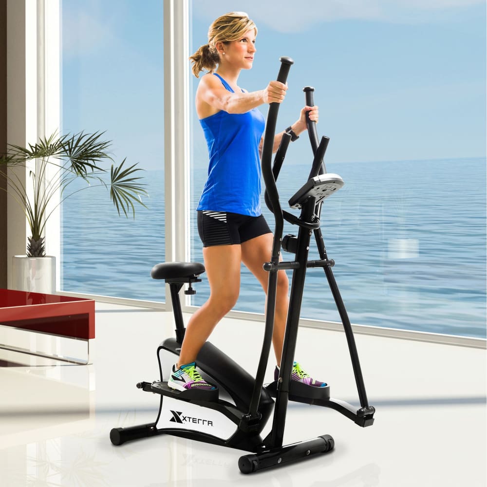 XTERRA Fitness EU100 Manual Elliptical/Upright Exercise Bike - XTERRA