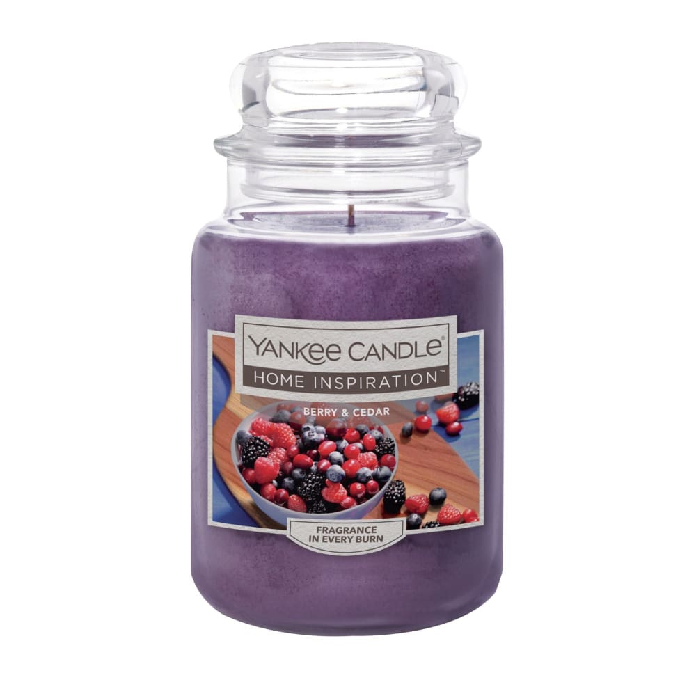 Yankee Candle Home Inspirations Berry and Cedar Candle 19 oz. - Yankee Candle