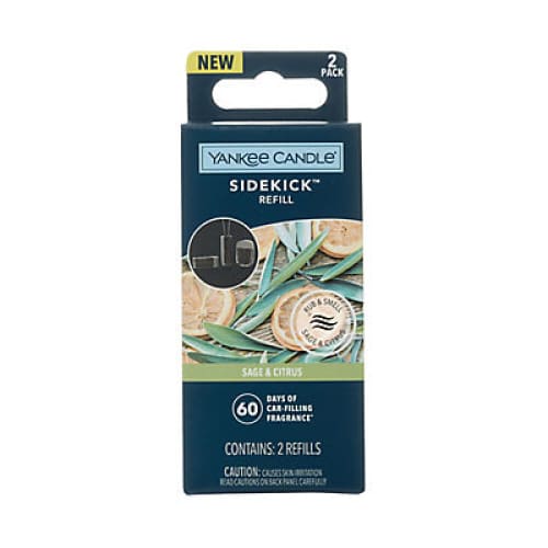 Yankee Candle Sage and Citrus Sidekick Vent Clip Fragrance Refill Kit - Home/Home/Home Decor/Candles & Candle Holders/ - Yankee Candle