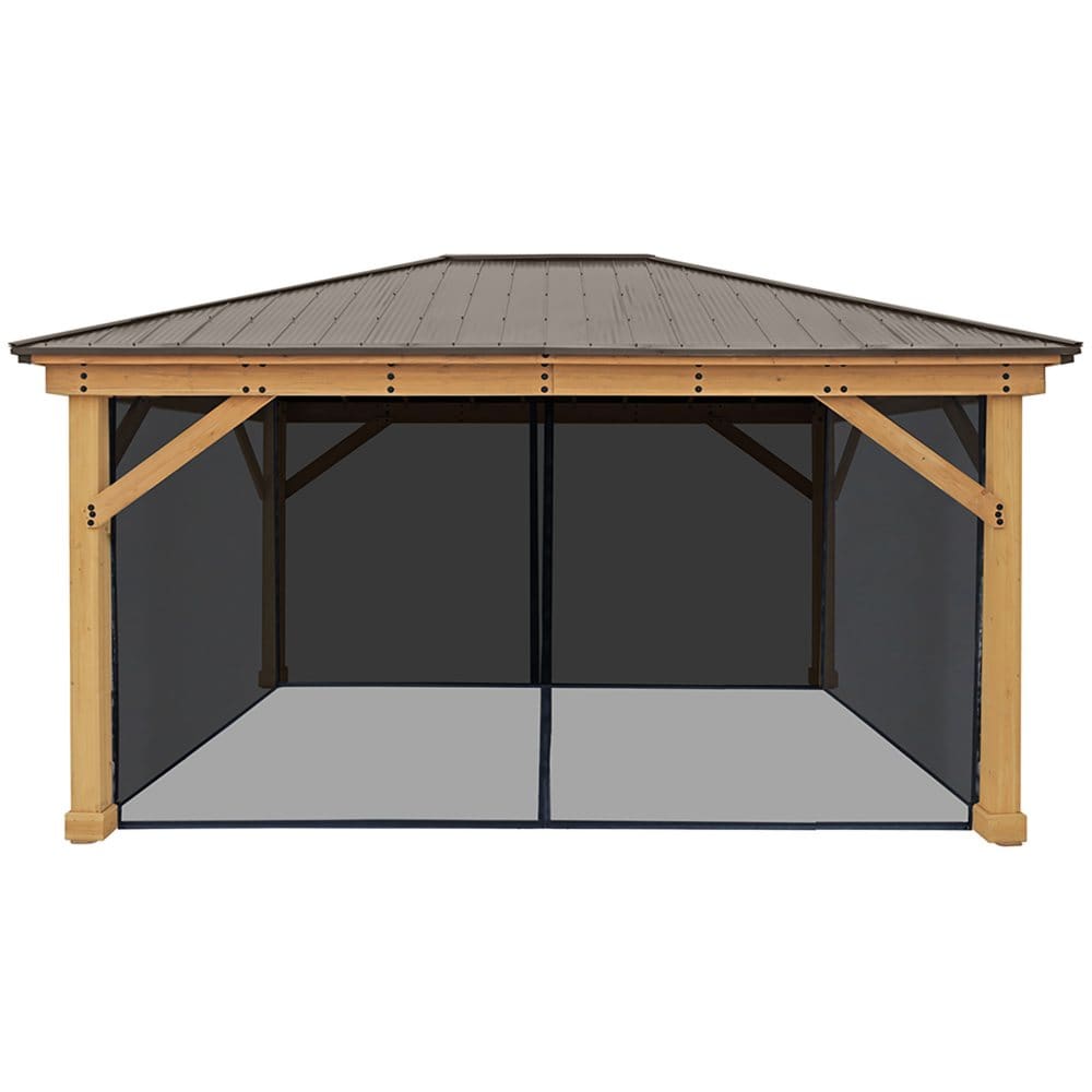 Yardistry 12 x 16 Mosquito Mesh Kit for use with Yardistry 12 x 16 Gazebo - Gazebos - Yardistry