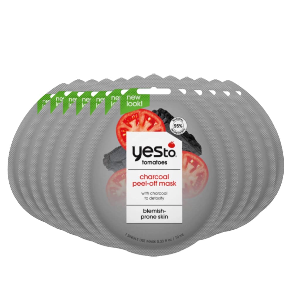 Yes To Tomatoes Charcoal Peel-Off Mask - 0.33 Ounce - 12 Pack - Facial Creams & Moisturizers - Yes