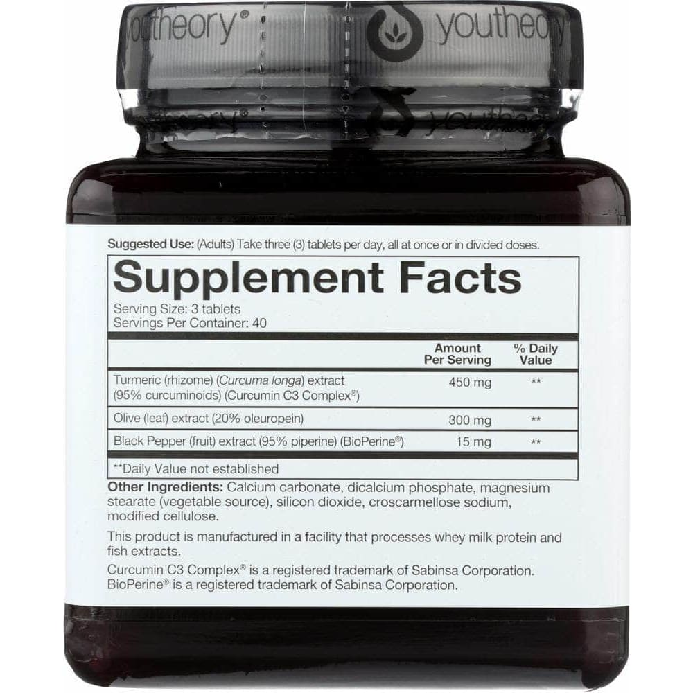 YOUTHEORY Youtheory Turmeric Advanced, 120 Tb