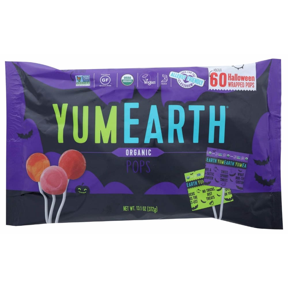 YUMEARTH YUMEARTH Candy Frt Pop Hlwn Og, 13.1 oz