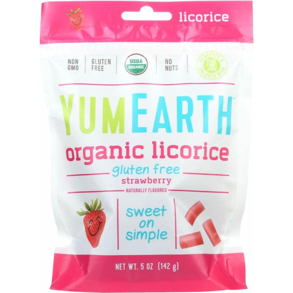 YUMEARTH YUMEARTH Licorice Strawberry Gf Org, 5 oz