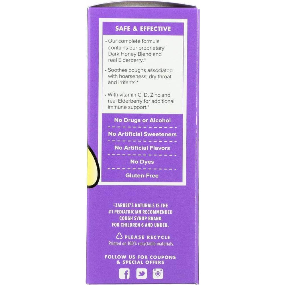 ZARBEES Zarbees Syrup Cough Children Day Berry, 4 Fo