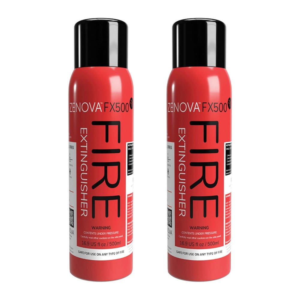 ZENOVA FX500 Fire Extinguishing Aerosol Spray 2-Pack - Earthquake Survival - ShelHealth