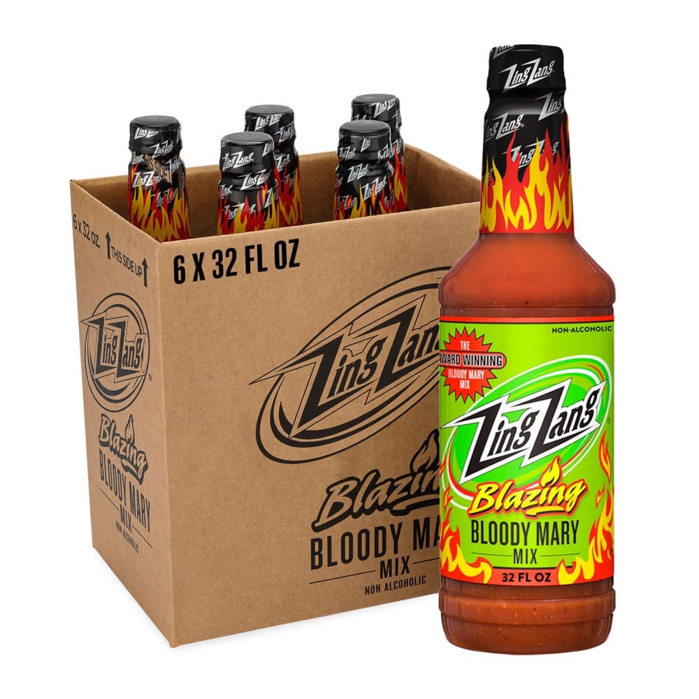 Zing Zang Blazing Bloody Mary Mix (32 fl. oz. bottle 6 pk.) - Super Savings Event - Zing