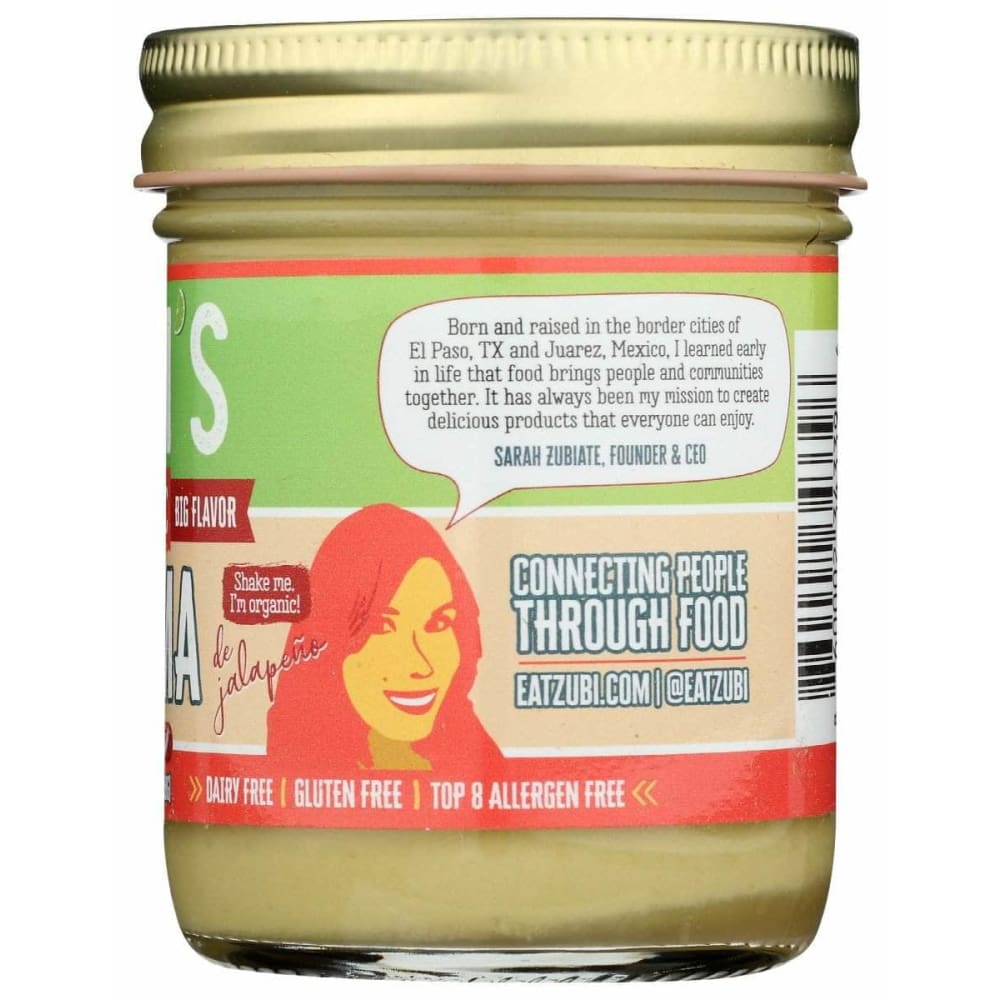 ZUBIS Zubis Dip Crema Jalapeno Org, 8 Oz