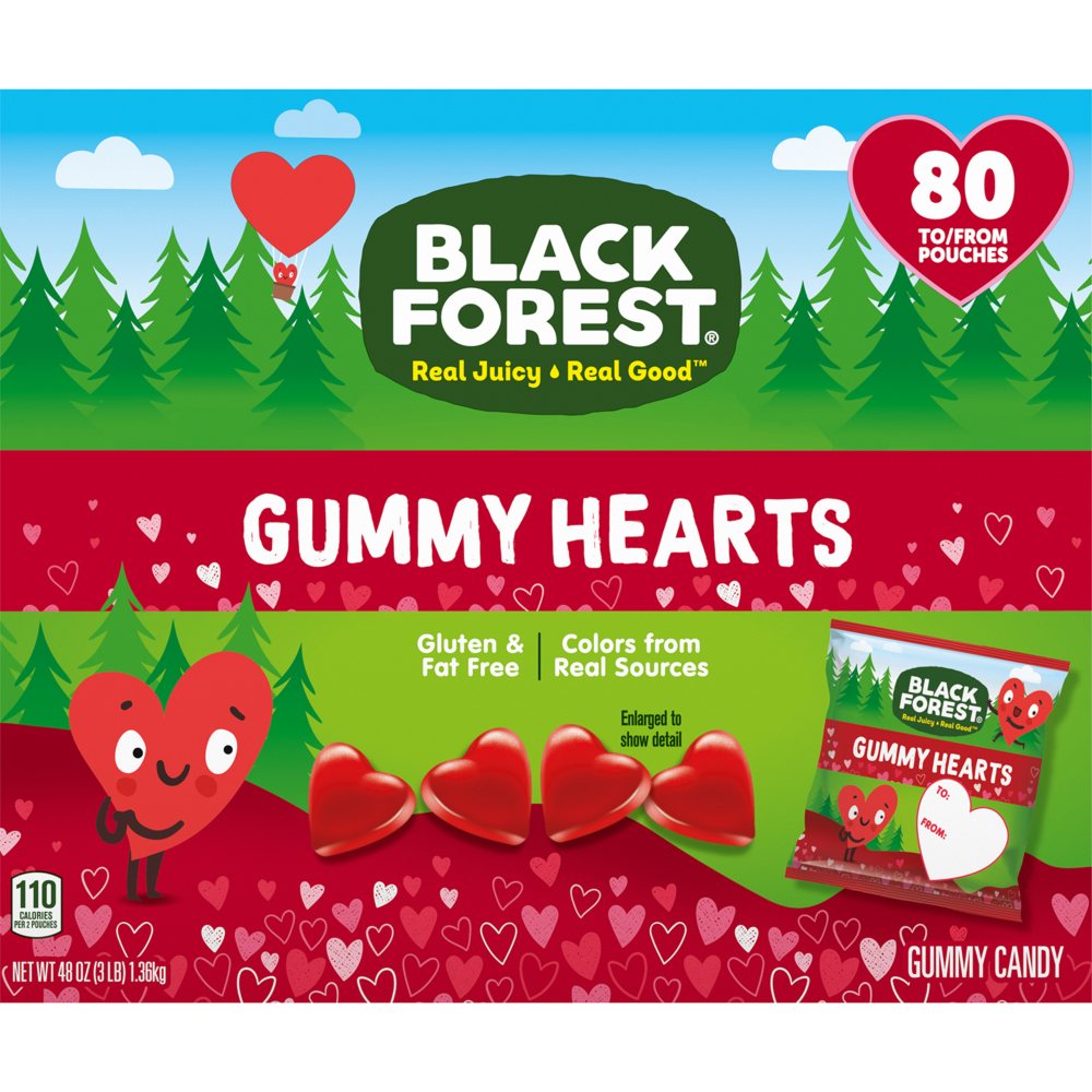 Black Forest Gummy Hearts (56 oz., 80 ct.)