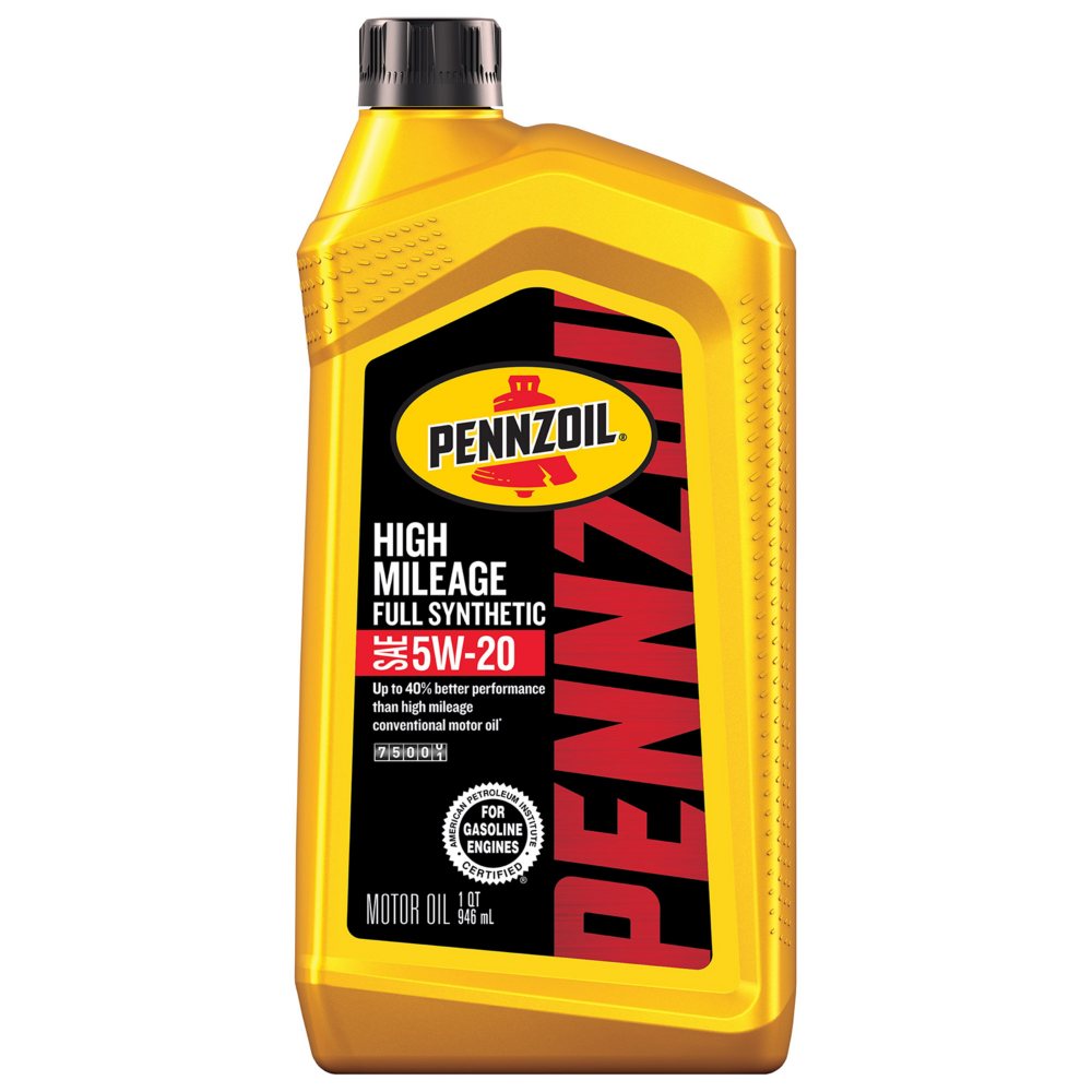 Pennzoil Full Synthetic High Mileage 5W20 (6-pack/1-qt. bottles)