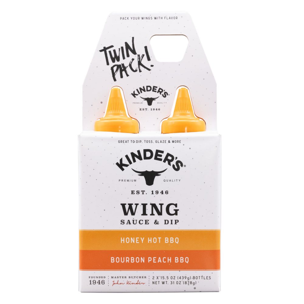 Kinder's Bourbon Peach & Honey Hot Wing Sauce (31 oz., 2 pk.)