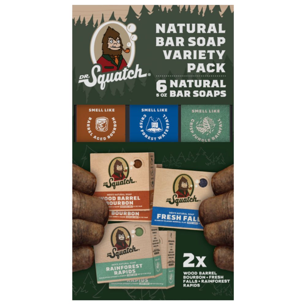 Dr. Squatch Natural Bar Soap, Variety Pack (5.0 oz., 6 pk.)