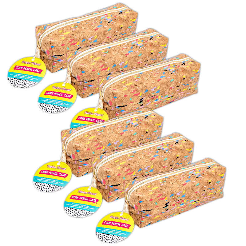 Pukka Planet Cork Pencil Case 6Ct