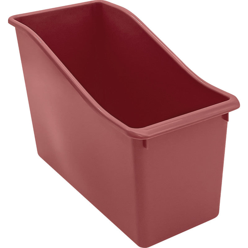 Deep Rose Plastic Book Bin (Pack of 10)