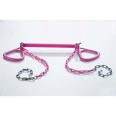 Creative Cedar Designs 18" Ultimate Triangle Rings and Trapeze Bar - Pink