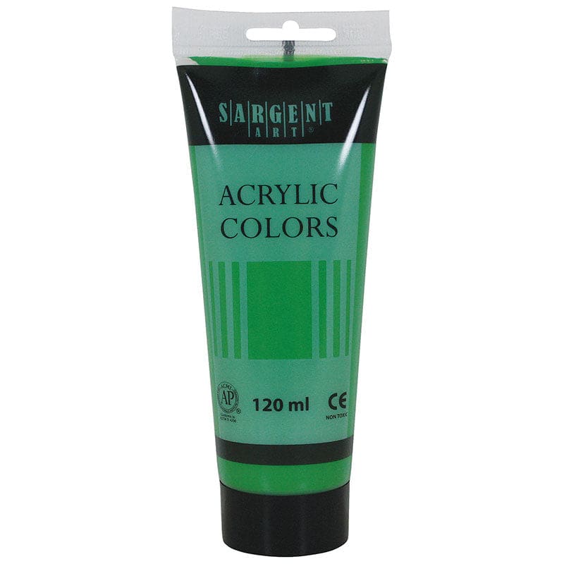 120Ml Tube Acrylic Cadmium Grn Hue (Pack of 12) - Paint - Sargent Art Inc.