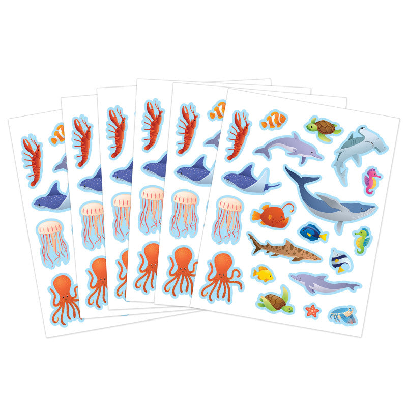Ocean Animals Stickers (Pack of 12)