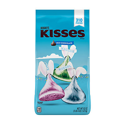 Hershey's Kisses Milk Chocolates Easter Candy, 310 ct./52 oz.
